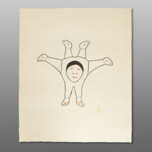 A Frightening Figure From My Grandmother's Stories
William Noah
InuitLinocut & Stencil
21" x 17½"
