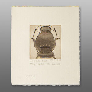 I'm a Little Teapot (1996)
Mary Pudlat
InuitEtching & Aquatint
8¼" 9½"