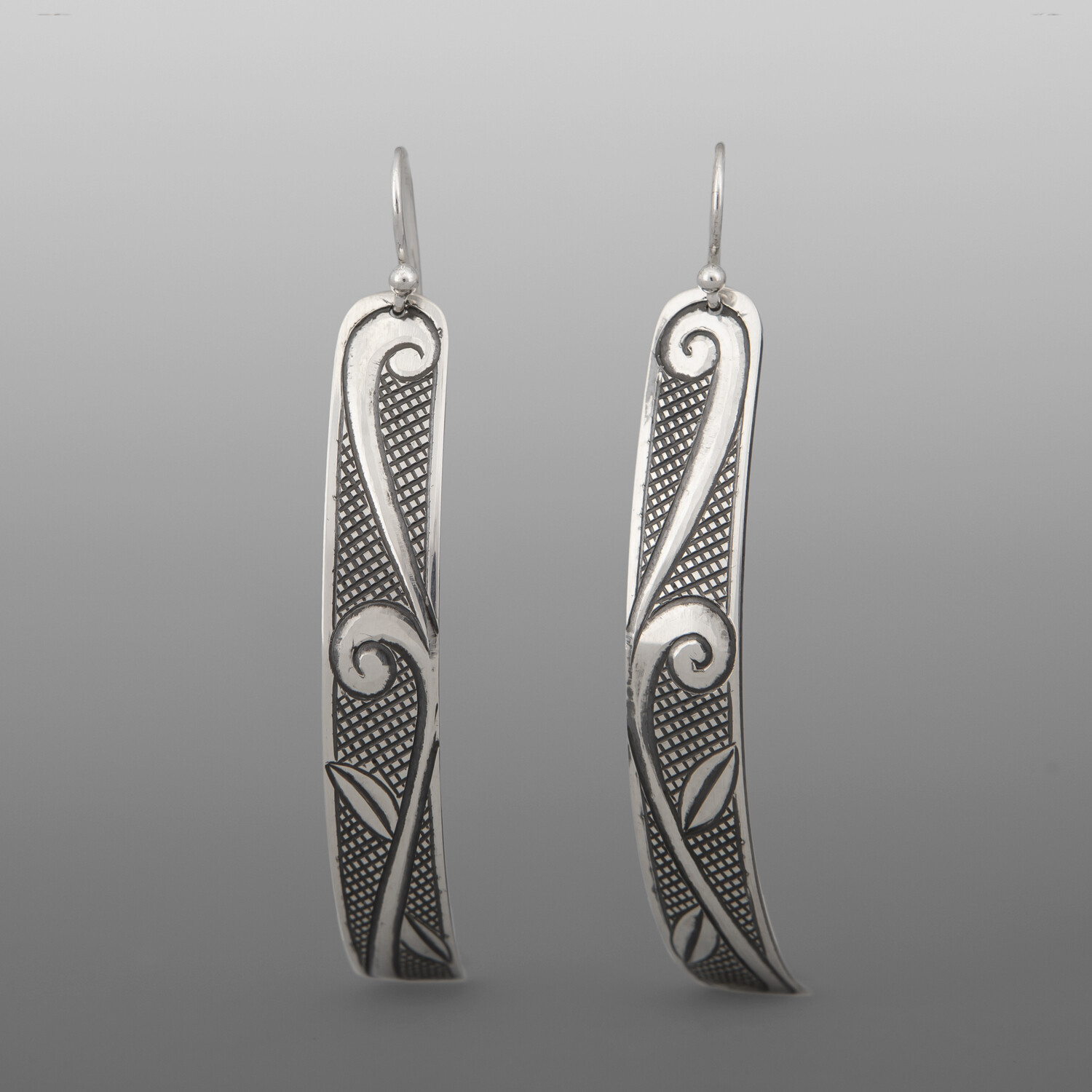 New Growth Earrings
Dean Hunt
Heiltsuk
Silver
2½”" x ¼”
$325