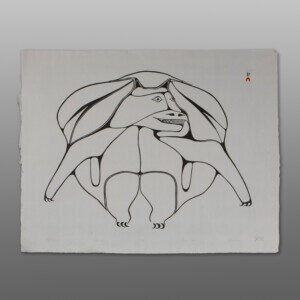 Wolf Spirit
Pitaloosie Saila
Inuit
Stonecut
28" x 22"
525