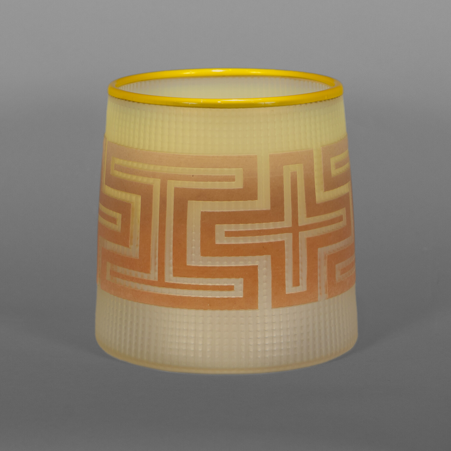 Cream & Yellow Basket
Preston Singletary
TlingitBlown & sand-carved glass
5¼" x 4½"
$3500