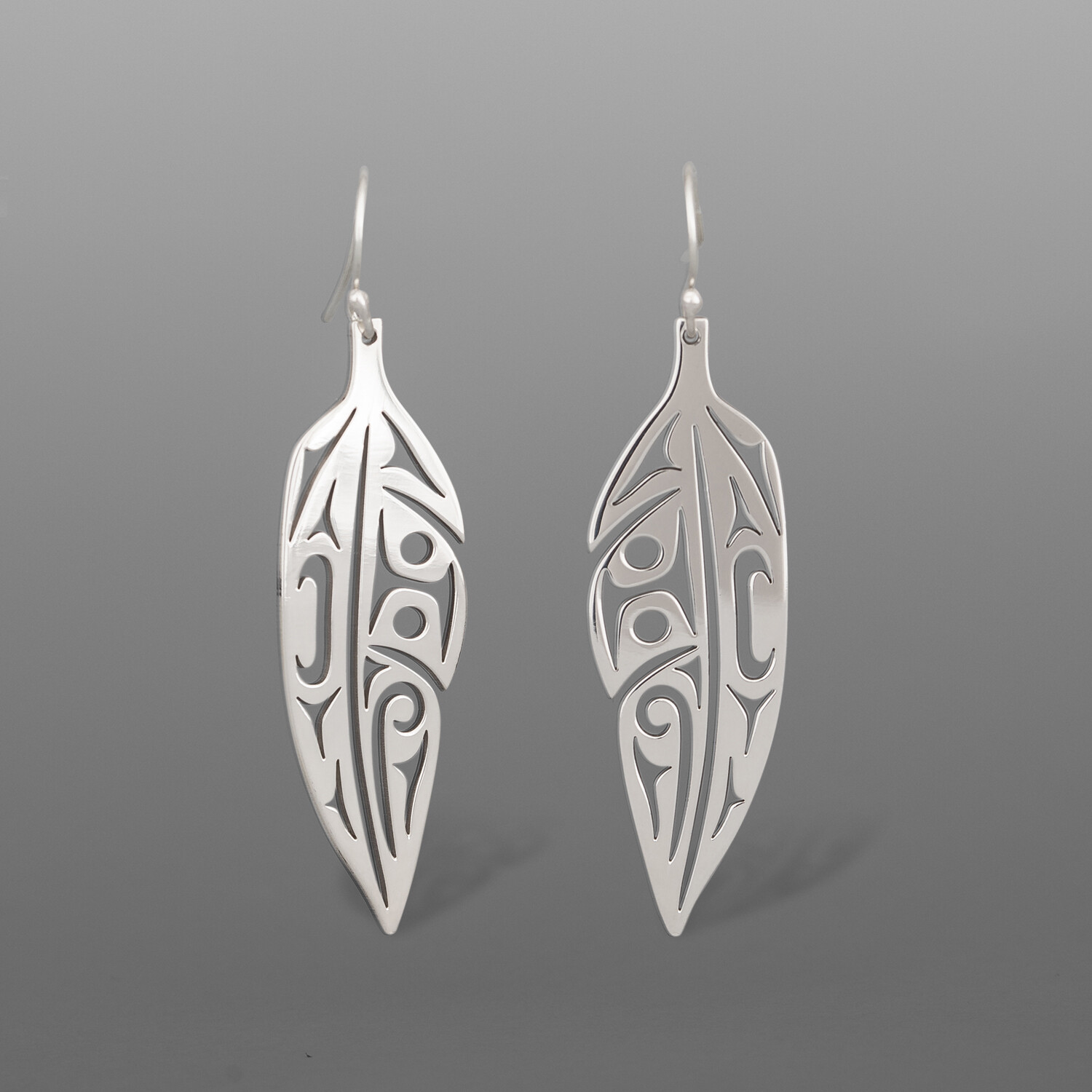 Eagle Feather Earrings
Louann Neel
Kwakwaka'wakw
Silver
1¾” x ½”
$175
