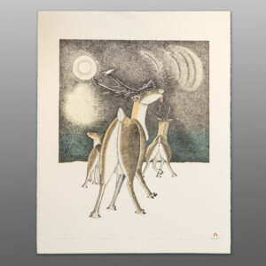 Approaching Storm
Kananginak Pootoogook
InuitLimited Edition Lithograph
22½" x 28"
