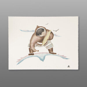 Qulaujaktuk (Drummer)
Andrew Qappik
Inuit
Stencil (1997)
21" x 16"