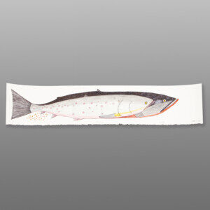 Spawning
Ningiukulu Teevee
Inuit
Colored pencil, ink on paper
30" x 6¼"
$CD 151-1508
