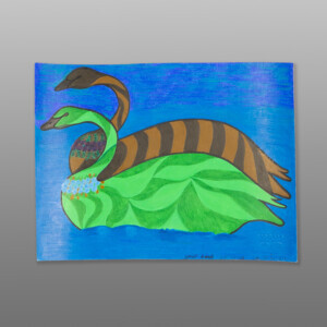 Spirit Birds
Pauojoungie Saggiak
InuitOriginal Print, coloured pencil, marker
10" x 12¾"
$550