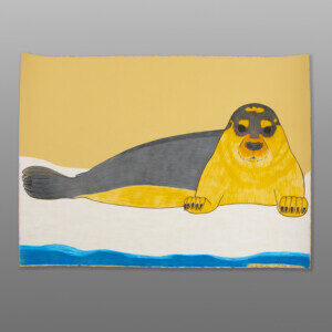 Pup Bearded Seal
Pauojoungie Saggiak
Inuit
Pastel, colored pencil, ink on paper
30" x 22½"
$CD 210-0293