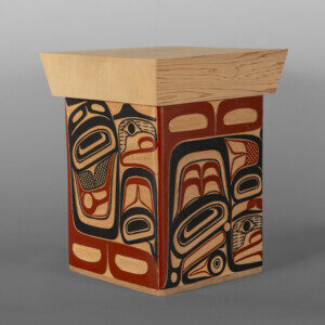 Elements Bentwood Box
David A Boxley
Tsimshian
Red cedar, paint
12½" x 10" x 10"
$4000