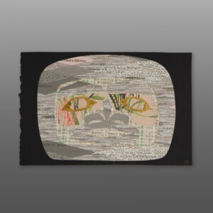 Harlequin Ashville Sea Garden
Alison Bremner
TlingitWallpaper, watercolor, metal leaf
11" x 7½"
$350