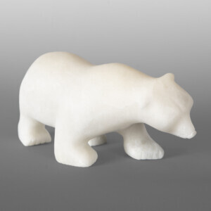 Polar Bear in the Wind
Samayualie Akesuk
InuitArctic marble
9½" x 4" x 4"
$1200