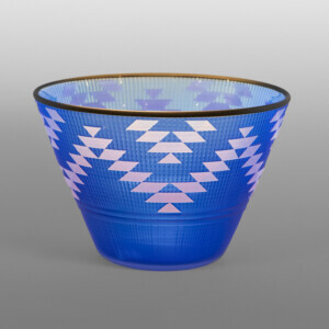 Midnight Blue & Lavender Basket
Preston Singletary
TlingitBlown & sand-carved glass
5" x 7¼"
$3500