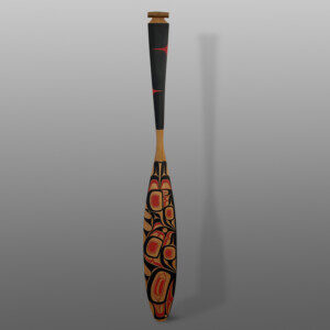 Haida Seamonster Paddle
Peter Smith
Haida
Red cedar, paint
62" x 7”
$3400