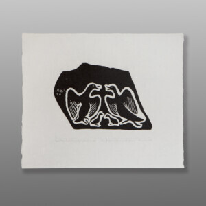 Two Fighting Ravens With Young
Isah Papialuk
Inuit1978 Stonecut
12" x 11 ¼"
$400Arctic Bird Show 2024