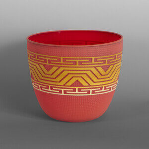 Fiery Red Basket
Preston Singletary
TlingitSand-carved glass
9" x ¾"
$9600