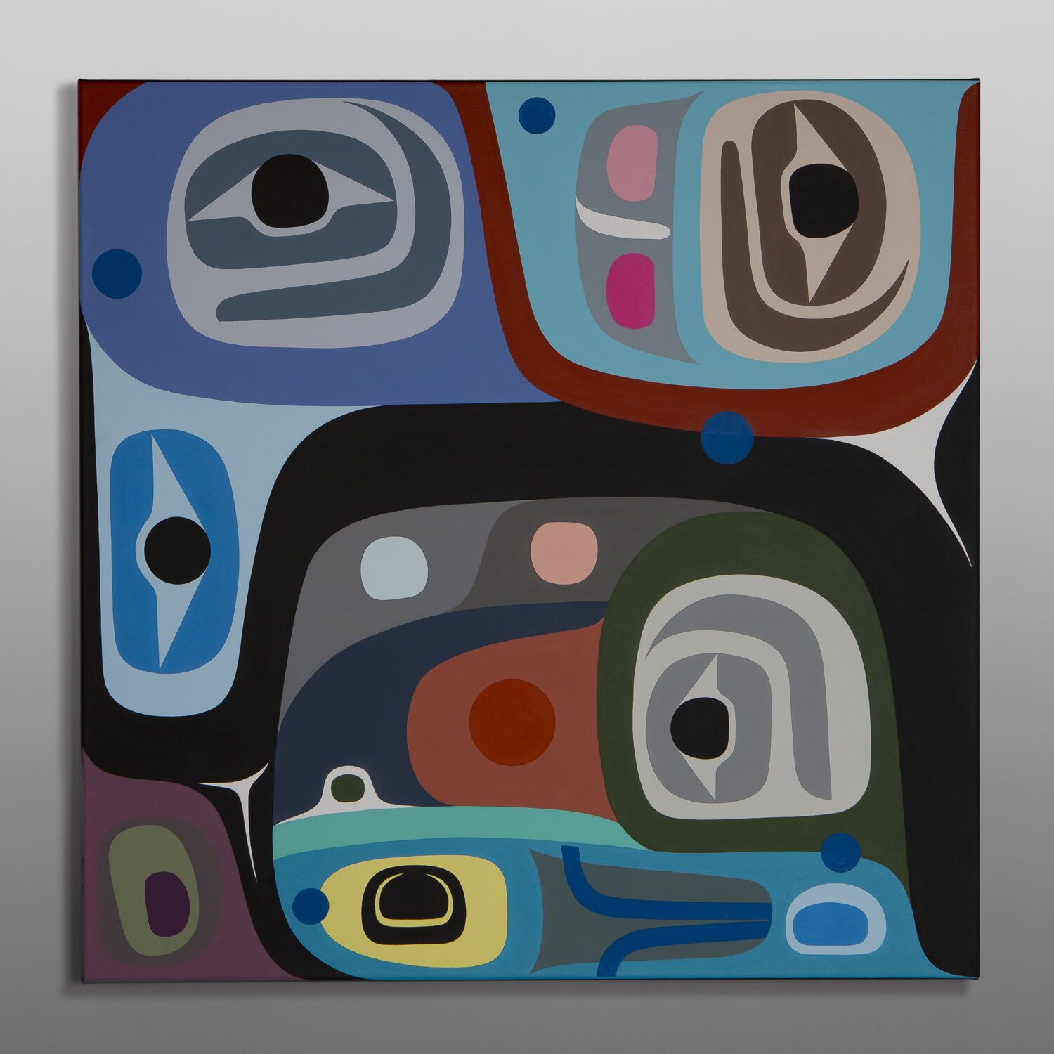 Abundance
Steve Smith - Dla'kwagila
Oweekeno
Acrylic on canvas
30" x 30"
$4400