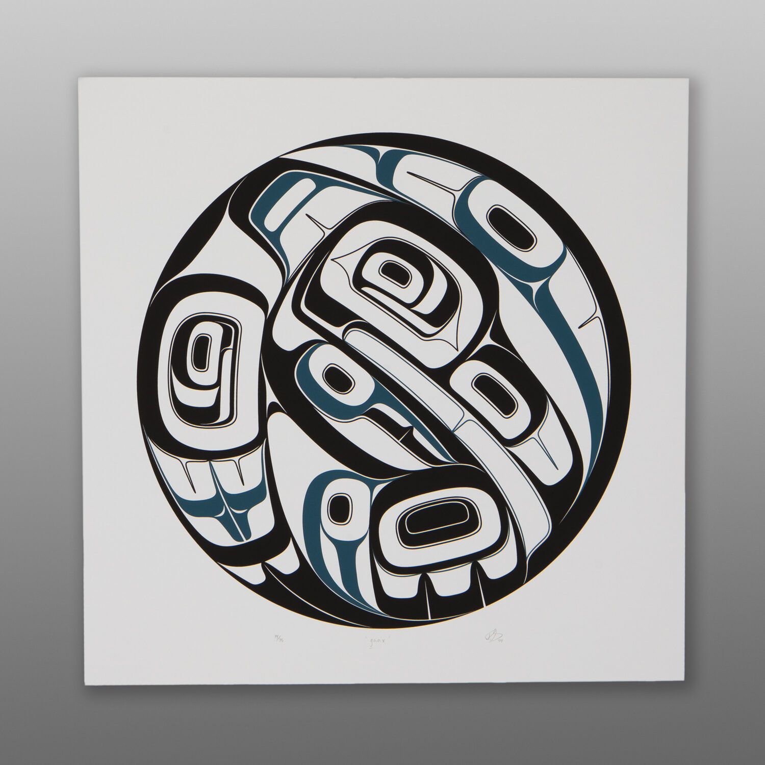 G̱aax (Raven)
Phil Gray
Tsimshian
Serigraph
22" x 22"
$450