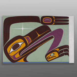 Raven Through the Looking Glass
Dean Hunt
Heiltsuk
Acrylic on panel
36" x 24"
$3200