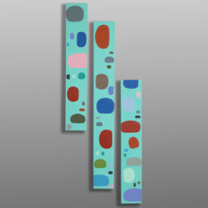 Essential Happiness
Steve Smith - Dla'kwagila
Oweekeno
Acrylic on birch panel, triptych
3,600