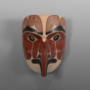 Young Eagle Mask
David A Boxley
Tsimshian
Alder, paint
8” x 6” x 5”
$3800
