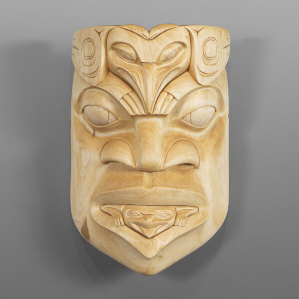Raven and Frog Man
Eugene Alfred
Tutchone/Tlingit
Birch
11" x 7" x 5"
$5200
