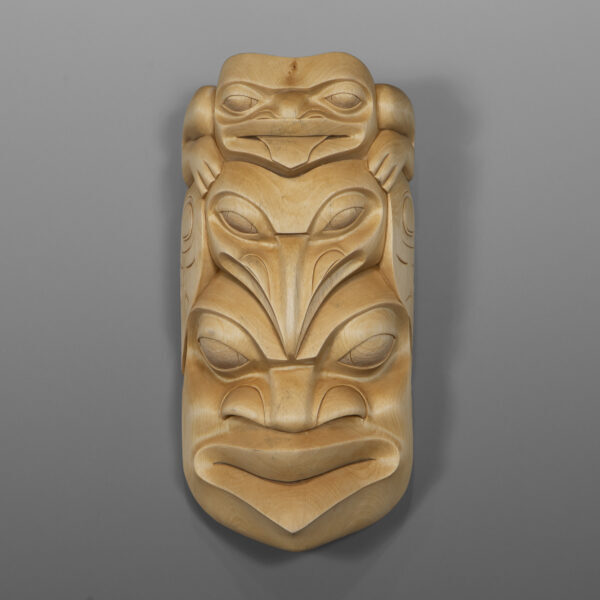 Raven and Frog Woman
Eugene Alfred
Tutchone/Tlingit
Birch
11" x 5" x 3"
$5200