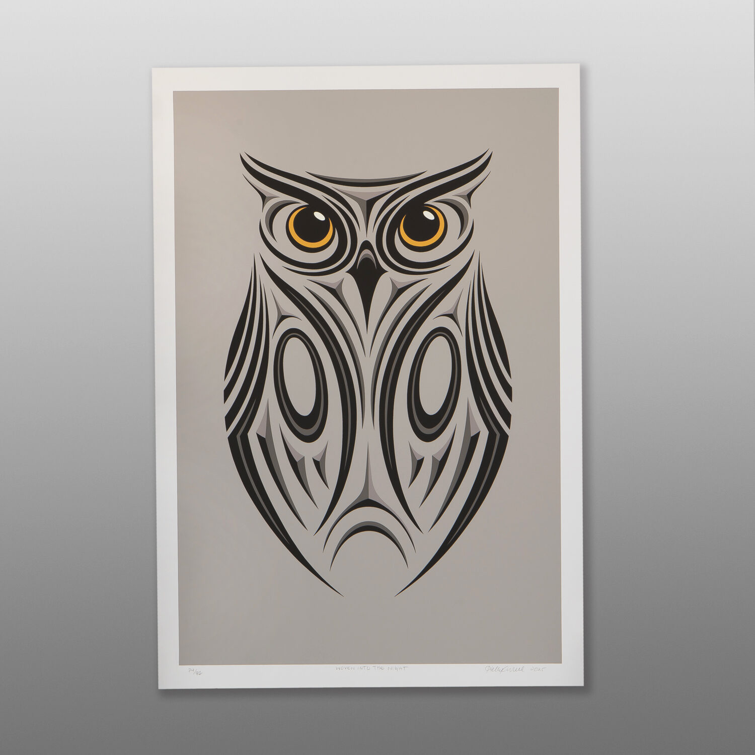 Woven into the Night
Kelly Cannell
Coast Salish
Serigraph
26" x 18"
$400