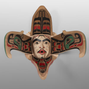 Eagle Transformation
Raymond Shaw
Kwakwaka'wakw
Red cedar, cedar bark, copper, twine, paint
28" x 22" x 18"
28" x 26" x 32" (open)
$24,000