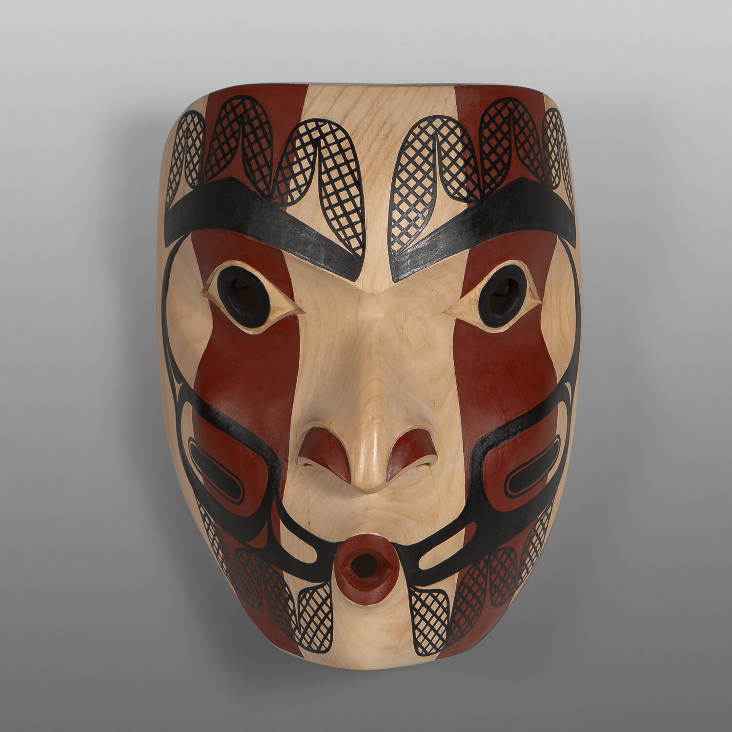Hathawtisk - Whistler
David A Boxley
Tsimshian
Alder, paint
9 ½” x 7 ¼” x 5”
$4200
