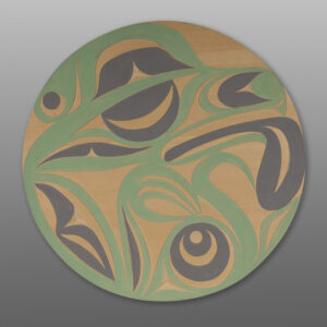 Water Dog
Andy Peterson
Coast Salish
Yellow cedar, paint
24" dia.
$1,600