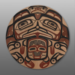 Bear Panel
David Boxley
Tsimshian
Red cedar, paint
28" dia.
$2,800