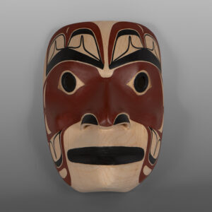 Łagyigyet – Ancestor Mask
David Boxley
Tsimshian
Alder, paint
9 ½” x 6 ¾” x 4 ½”
3,800
