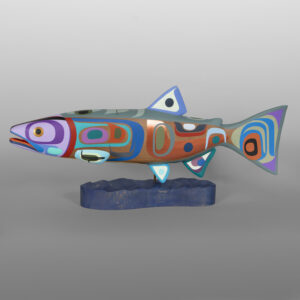 Salmon I
Steve Smith - Dla'kwagila
Oweekeno
Red cedar, paint
4" x 22½" x 10"
9,000