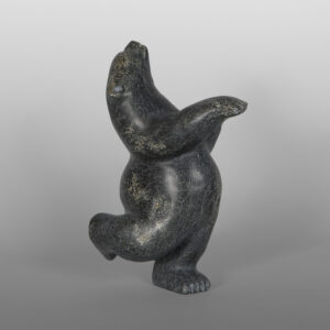 Dancing Polar Bear
Palaya Qiatsuk
Inuit
Serpentine
5½" x 8" x 3½"
1,400