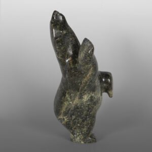 Dancing Polar Bear
Etidloie Adla
Inuit
Serpentine
10½" x 7" x 5"
1,800