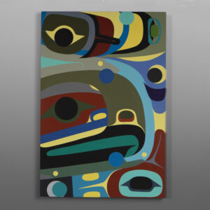 Abundance
Steve Smith - Dla'kwagila
Oweekeno
Acrylic on birch panel
24" x 36"
5,800