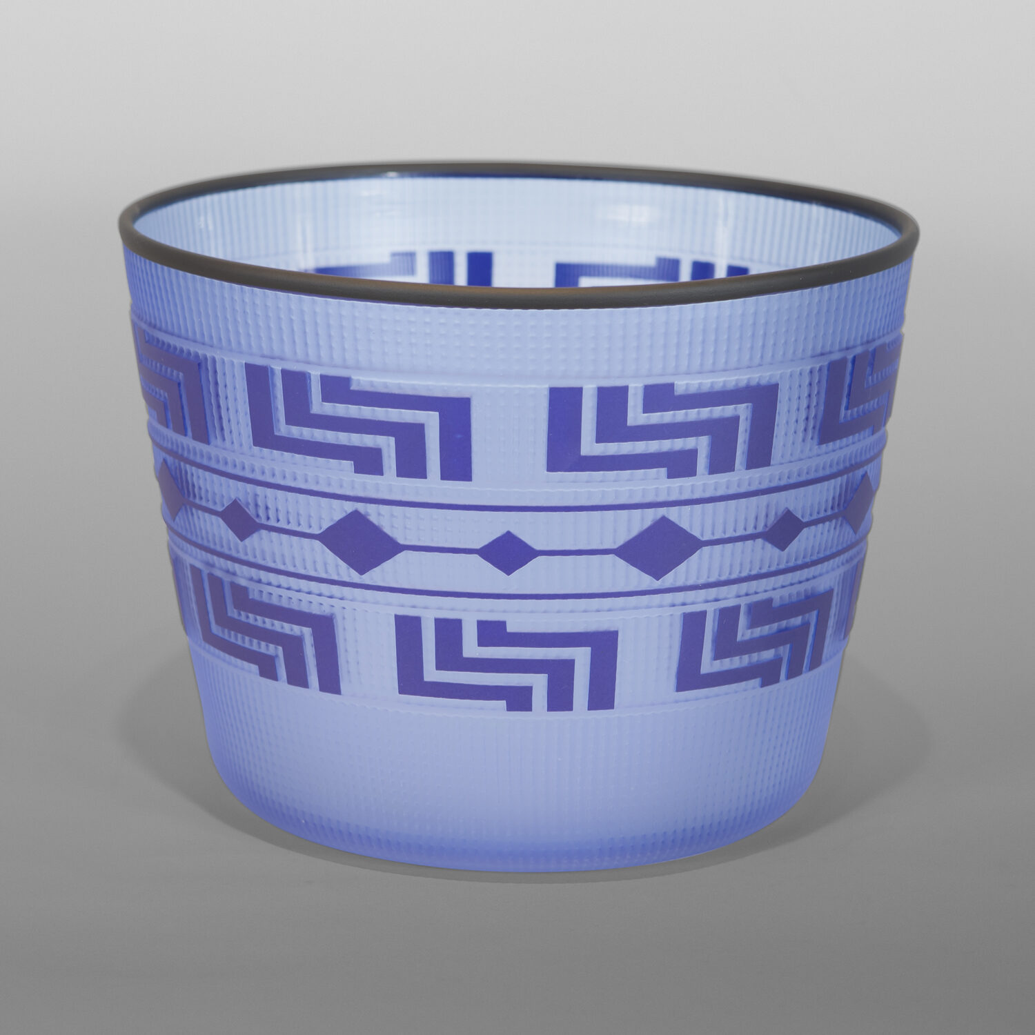 Blue & Midnight Basket
Preston Singletary
Tlingit
Blown & sand-carved glass
7" x 9 " dia.
6,000
B25-56