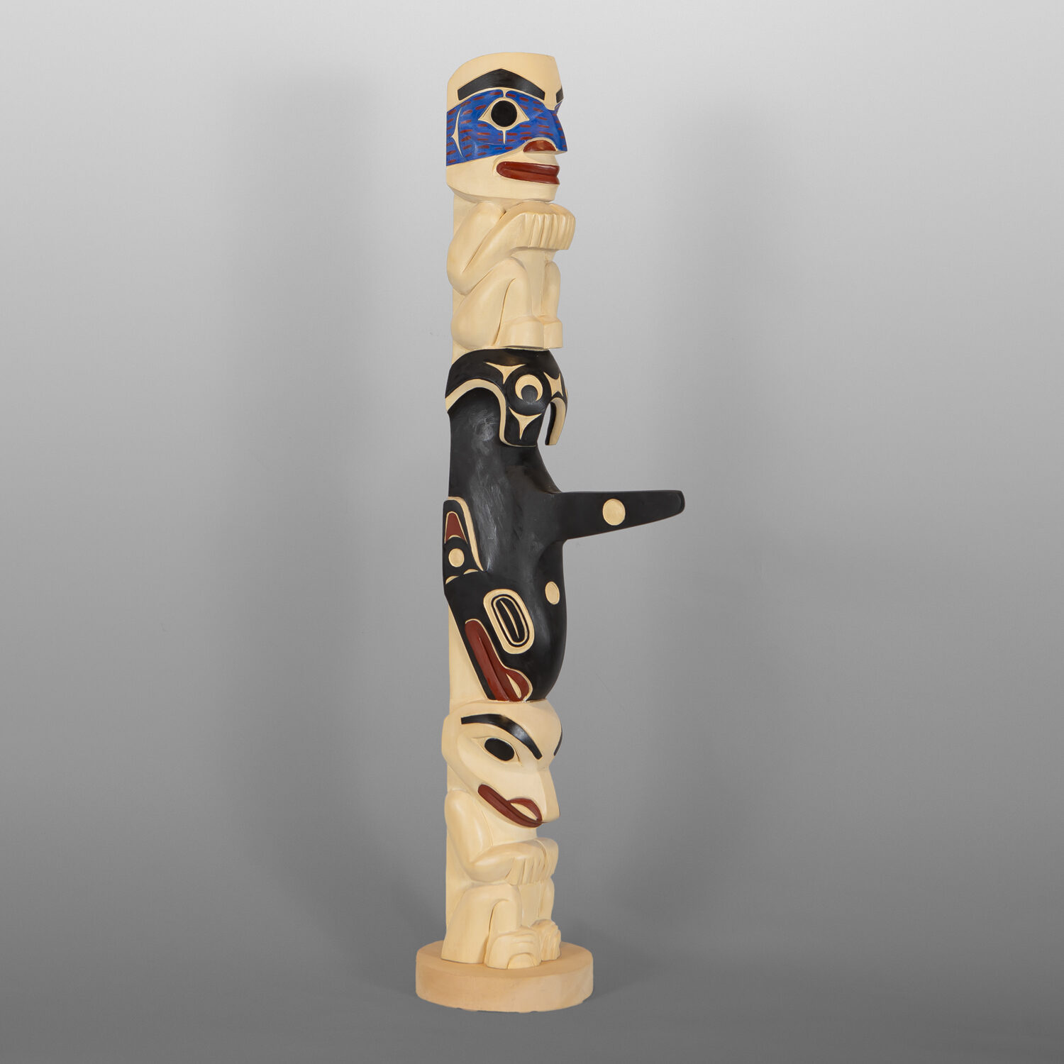 Killer Whale Clan TotemDavid A Boxley
TsimshianYellow & red cedar, paint
25" x 7" x 3½"7,200