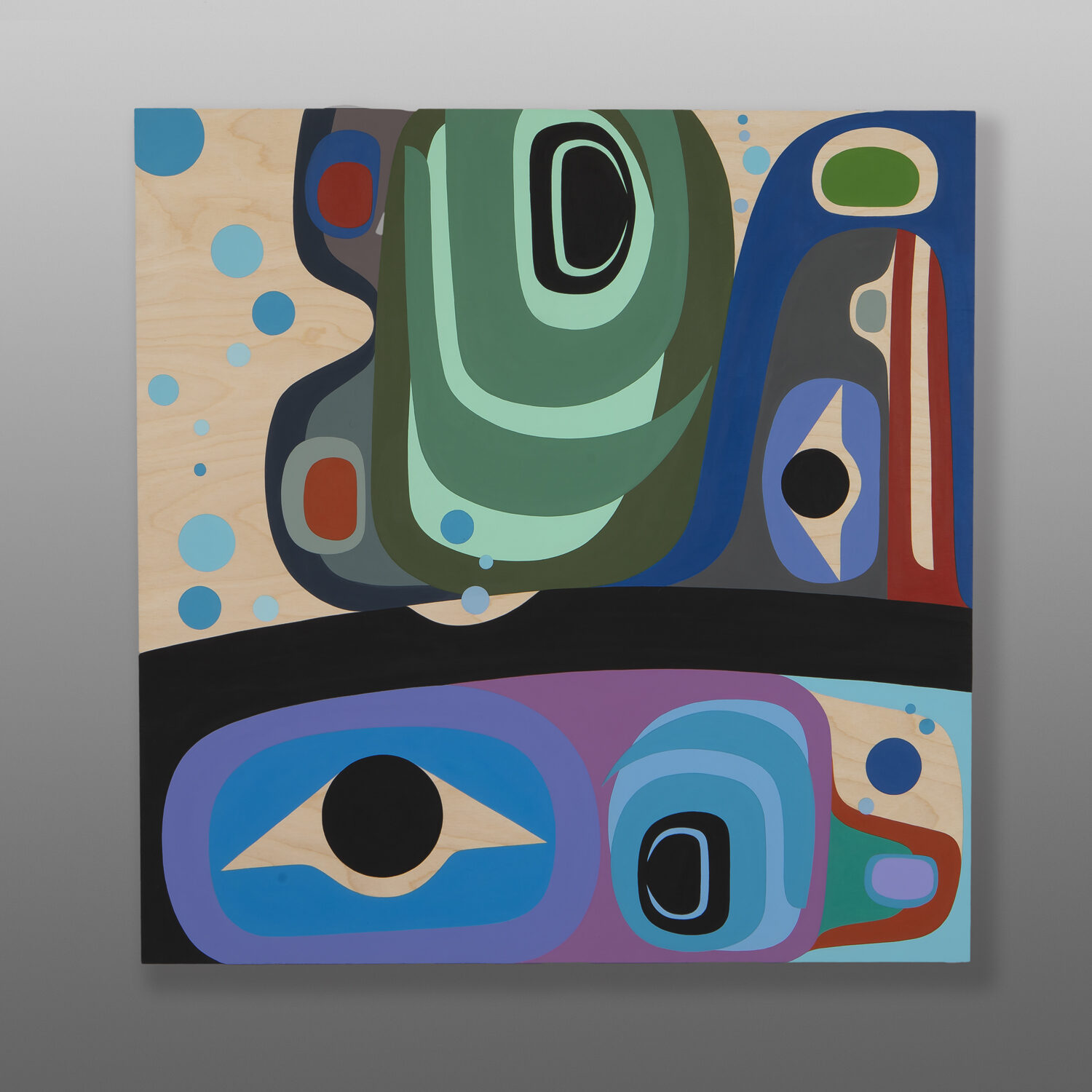 Family
Steve Smith - Dla'kwagila
Oweekeno
Acrylic on birch panel
24" x 24"
3,200