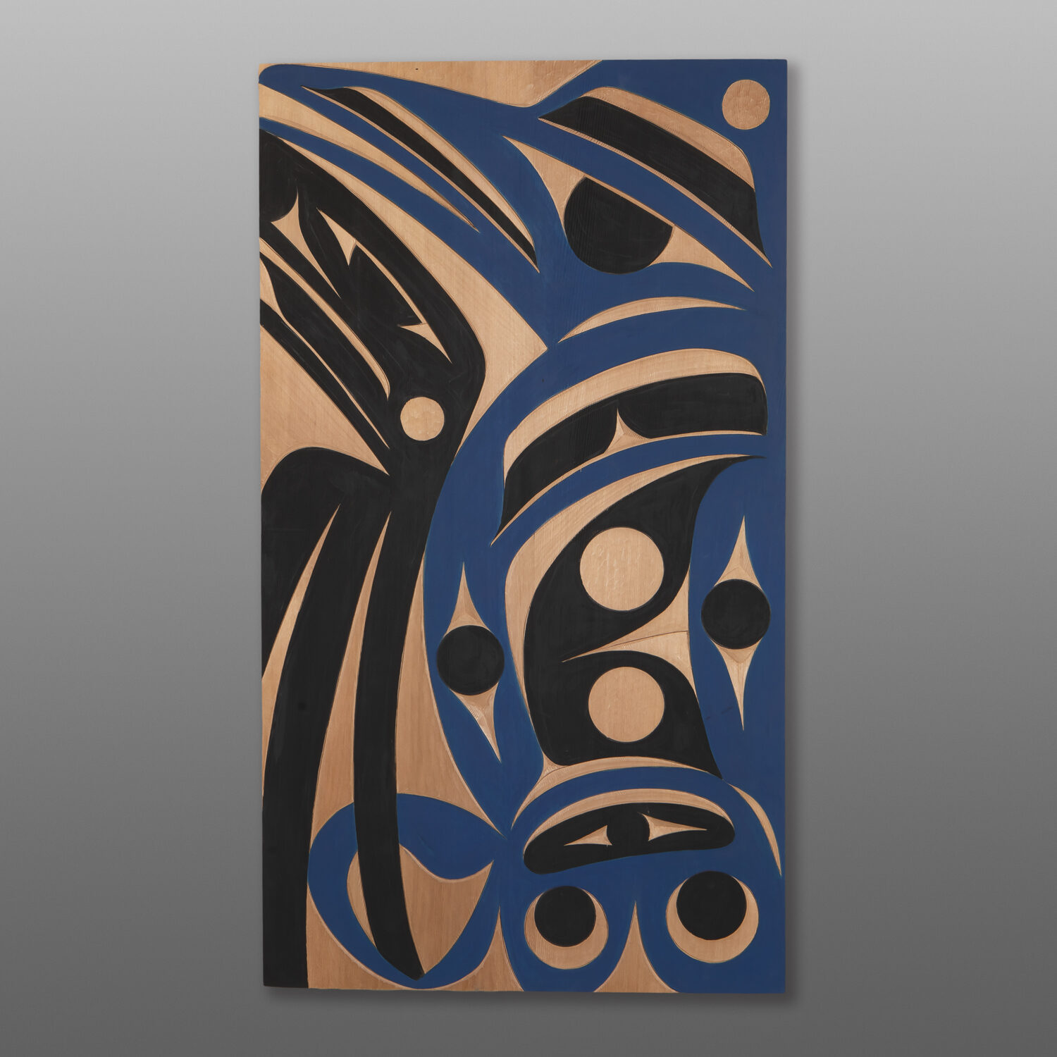 Speaker of the House Panel
Andy Peterson
Coast Salish
Red cedar, paint
17" x 30"
1,400