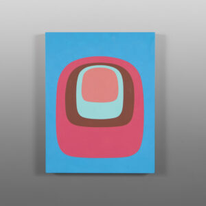 Ova III - Sea
Sheldon Skillie
Kaigani Haida/Oglala LakotaAcrylic on birch panel
14" x 11" x 1½”
900