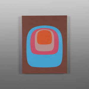 Ova I
Sheldon Skillie
Kaigani Haida/Oglala LakotaAcrylic on birch panel
14" x 11" x 1½”
900