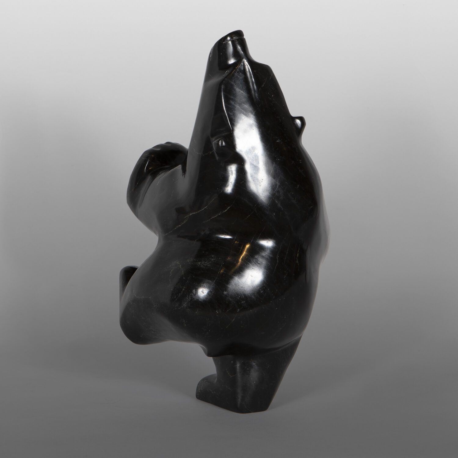 Two Way Bear
Joanie Ragee
Inuit
Serpentine
12" x 8" x 7"
$2400