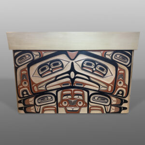 Eagle Chief's Chest
David A Boxley
Tsimshian
Red cedar, paint
36” x 25½” x 20"
30,000
