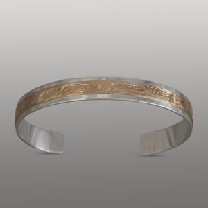 Lovebirds Bracelet
Lloyd Wadhams Jr.
Kwakwaka'wakw
14k gold, silver
6" x ⅜"
1,950