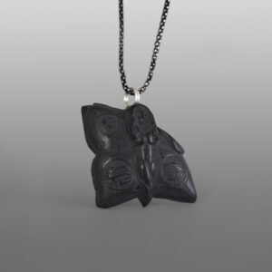 Butterfly Song Pendant
Melanie Russ
Haida
Argillite
1¼" x 1⅛" x ¼"
$220