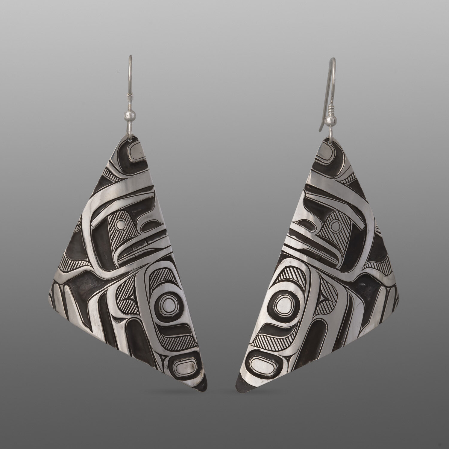 Welcome Man Earrings
Corey Moraes
Tsimshian
Silver
2" x 1"
1,200