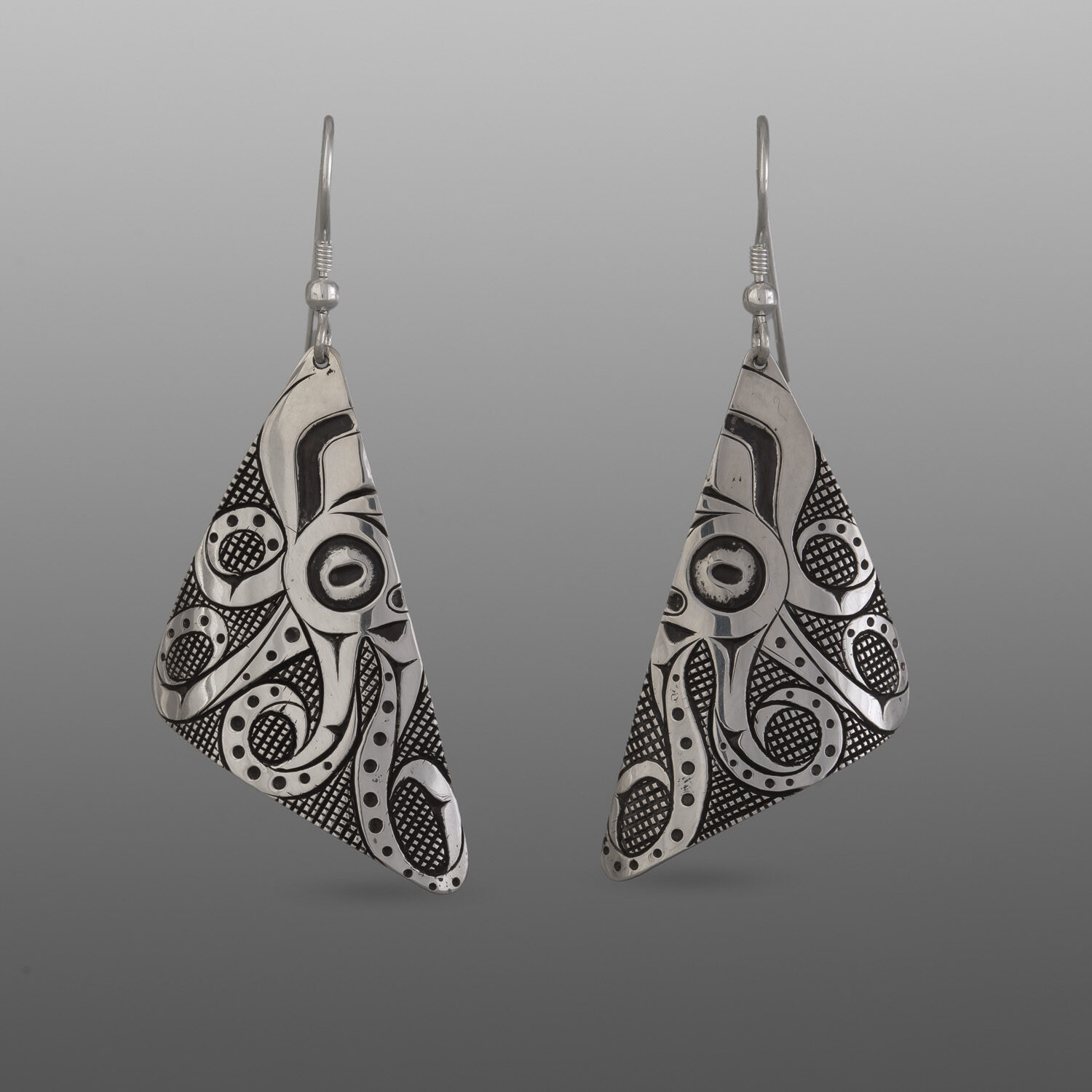 Octopus Earrings
Corey Moraes
Tsimshian
Silver
1½" x ¾"
650