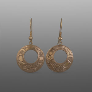 Eagle Earrings
Bill Bedard
Haida
14k gold
1" x 1"
2,400