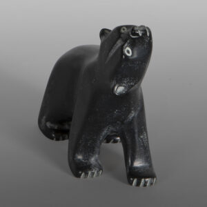 Watchful Polar Bear
Johnny Papigatuk
Inuit
Serpentine
4¼" x 4" x 2"
425