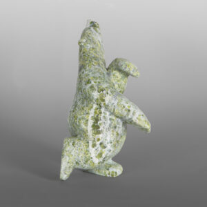 Playful Bear
Palaya Qiatsuk
Inuit
Serpentine
11" x 5" x 5"
$2,600